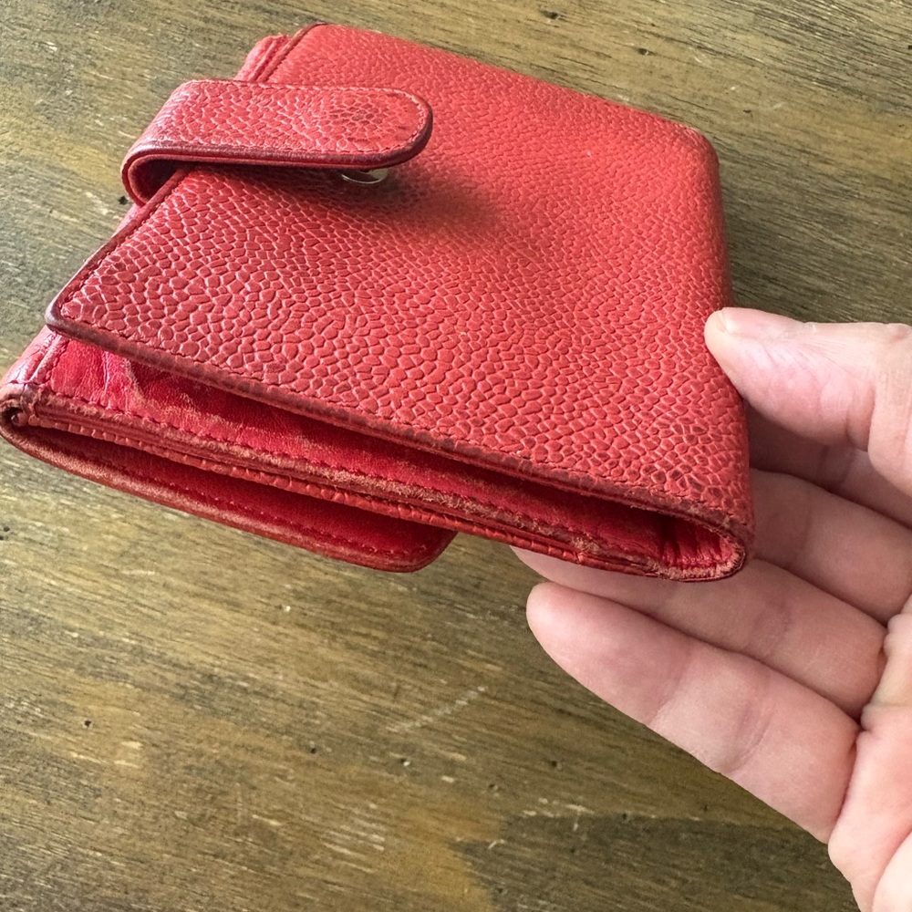 VINTAGE CHANEL WALLET Red Italy - Picture 17 of 17